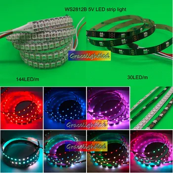 1m / 5m WS2812B SK6812 5050 RGB LED Strip light 144led 60led 30LED/M Individual Addressable 5V DC Nonwaterproof IP20
1m / 5m WS2812B SK6812 5050 RGB LED Strip light 144led 60led 30LED/M Individual Addressable 5V DC Nonwaterproof IP20