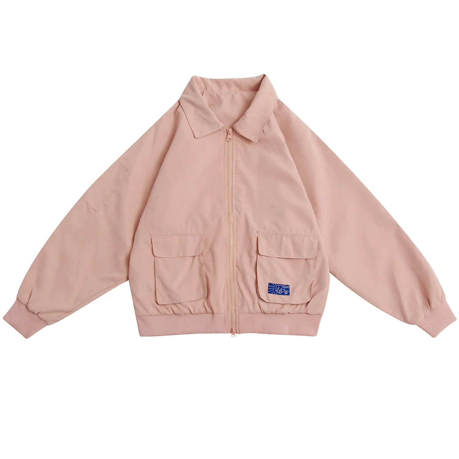 Spring Autumn Women Basic Jackets Turn Down Collar Zipper Pocket Character Embroidery Female Cotton Coat Outwear Fashion Design
Spring Autumn Women Basic Jackets Turn Down Collar Zipper Pocket Character Embroidery Female Cotton Coat Outwear Fashion Design