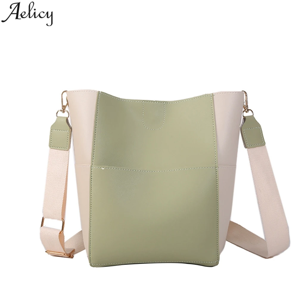 Aelicy Women Simple Shoulder Bag Wide Shoulder Strap Slung Tote Messenger Bag Bucket Bag Bandolera Simple Bandolera Ancha NEW
Aelicy Women Simple Shoulder Bag Wide Shoulder Strap Slung Tote Messenger Bag Bucket Bag Bandolera Simple Bandolera Ancha NEW