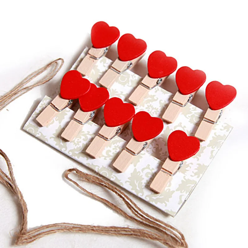 10 Pcs/lot Wooden Mini Love Heart Bookmark Planner Clothes Photo Paper Clip Book Home Craft Postcard Wedding Decoration Supplies
10 Pcs/lot Wooden Mini Love Heart Bookmark Planner Clothes Photo Paper Clip Book Home Craft Postcard Wedding Decoration Supplies