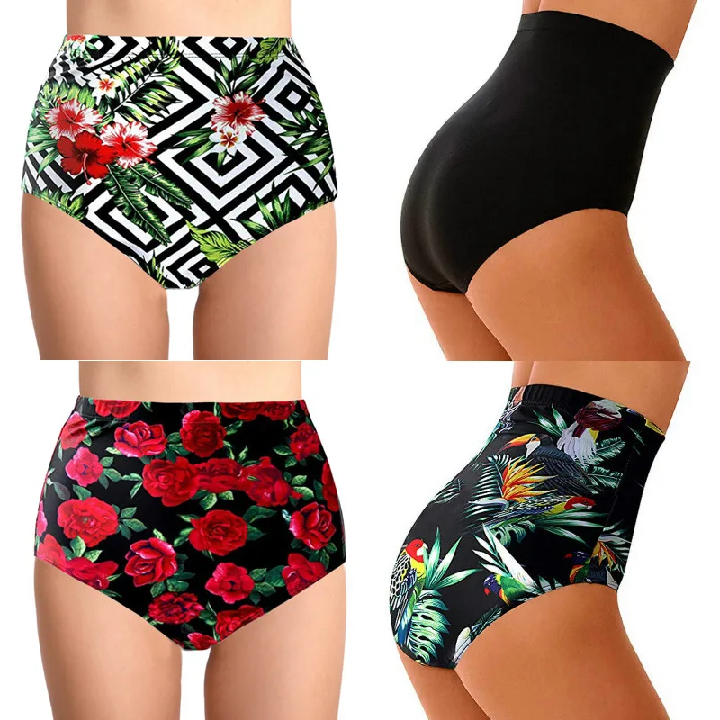 2019 High Waist Bikini Bottoms Swimsuit Women Floral sexy Bottoms Brazilian Plus Size Beach Holiday Swim Shorts
2019 High Waist Bikini Bottoms Swimsuit Women Floral sexy Bottoms Brazilian Plus Size Beach Holiday Swim Shorts