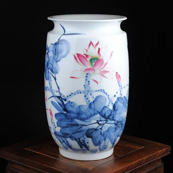 hand-painted lotus Fu cylinder vase Peng Xiaoqing modern Chinese decorative decoration Home Furnishing TV cabinet
hand-painted lotus Fu cylinder vase Peng Xiaoqing modern Chinese decorative decoration Home Furnishing TV cabinet