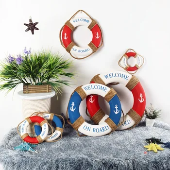 Mediterranean Foam Life Buoy Wall Ornament Rustic Welcome Life Ring Foam Crafts Living Room Nautical Decoration for Home
Mediterranean Foam Life Buoy Wall Ornament Rustic Welcome Life Ring Foam Crafts Living Room Nautical Decoration for Home