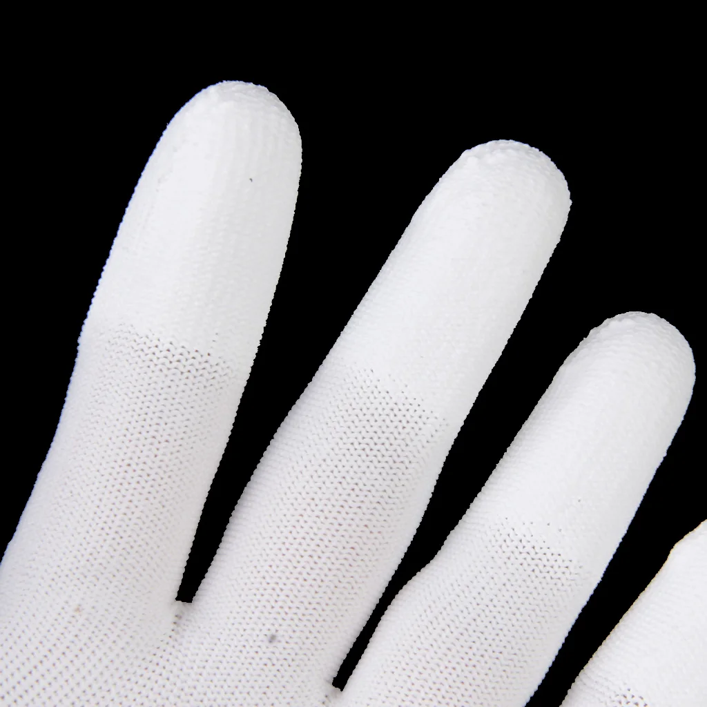 2pc New Arrival 12 Pairs Black Nylon PU Safety Work Gloves Builders Grip For Palm Coating and Free Motion Machine Sewing Craft 2pc New Arrival 12 Pairs Black Nylon PU Safety Work Gloves Builders Grip For Palm Coating and Free Motion Machine Sewing Craft