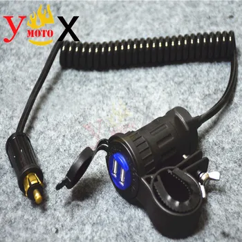 12V-24V 4.2A Handlebar Dual USB Charger Cigarette Lighter Adapter Phone Charge For BMW R1200GS / F800GS Modified European Bike
12V-24V 4.2A Handlebar Dual USB Charger Cigarette Lighter Adapter Phone Charge For BMW R1200GS / F800GS Modified European Bike
