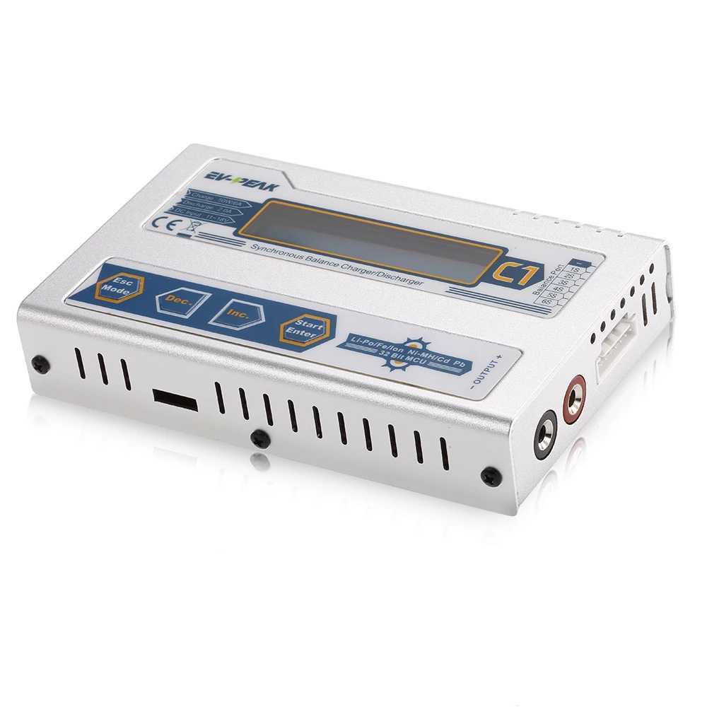C1 50W 6A 1-6S DC11.0V-18.0V Balance Charger with JST_XH Adapter Board T Plug Connector for LiPo LiFe NiMH NiCd Pb Battery
C1 50W 6A 1-6S DC11.0V-18.0V Balance Charger with JST_XH Adapter Board T Plug Connector for LiPo LiFe NiMH NiCd Pb Battery
