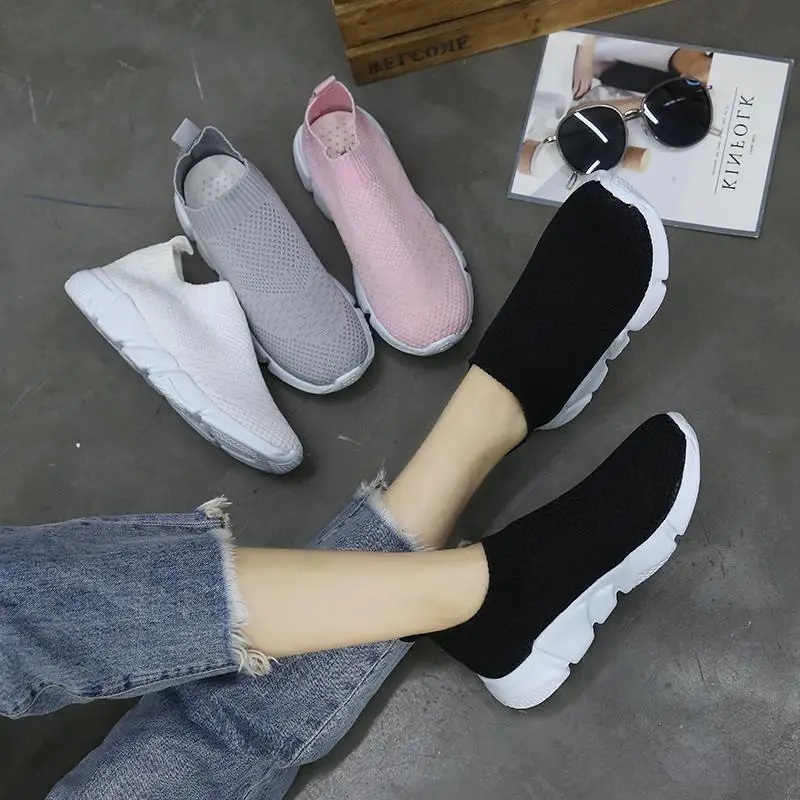 Women Mesh Shoes Sneakers Girls Outdoor Casual Slip On Comfortable Soles Running Sports Shoes Flat with Soft Flat Shoes
Women Mesh Shoes Sneakers Girls Outdoor Casual Slip On Comfortable Soles Running Sports Shoes Flat with Soft Flat Shoes