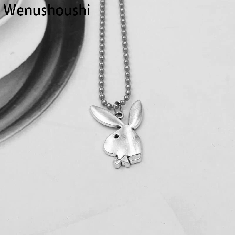 3.3*2.1cm retro silver play rabbit head charm necklaces women jewelry funny animals necklace man jewelry drop ship ok di008
3.3*2.1cm retro silver play rabbit head charm necklaces women jewelry funny animals necklace man jewelry drop ship ok di008