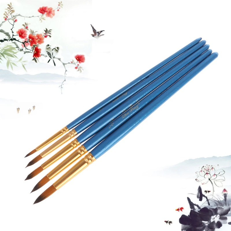 Professional 5xWatercolor Gouache Paint Brushes Round Pointed Tip Nylon Hair Set Art Supplies Oil Painting
Professional 5xWatercolor Gouache Paint Brushes Round Pointed Tip Nylon Hair Set Art Supplies Oil Painting