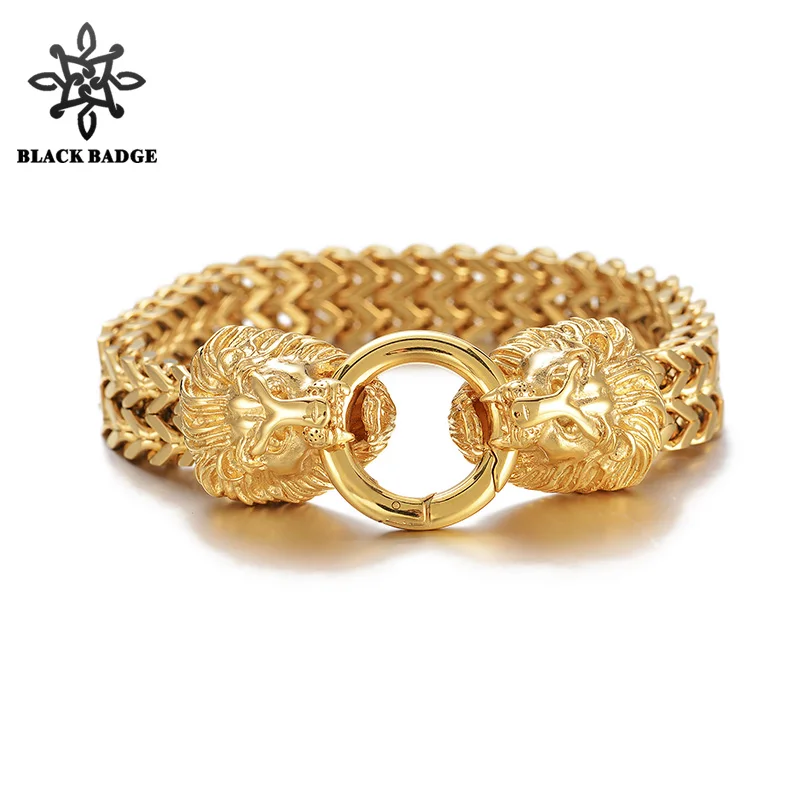Gold Lion Heads Clasp Double Foxtail Box Link Bracelet 316L Stainelss Steel Charm Hip Hop Jewelry Gold Color Stainless
Gold Lion Heads Clasp Double Foxtail Box Link Bracelet 316L Stainelss Steel Charm Hip Hop Jewelry Gold Color Stainless