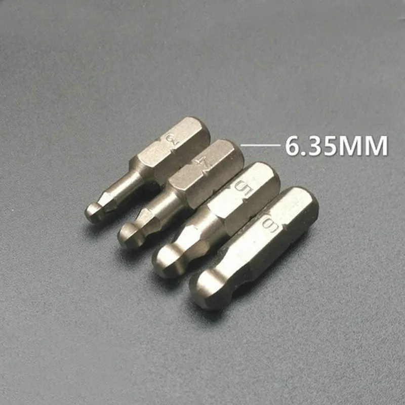 4Pcs S2 Steel Ball End Screwdriver Hexagon Head Screw Bit Kit 1/4" Hex Shank Hand Tools for Universal Ratchet Wrench
4Pcs S2 Steel Ball End Screwdriver Hexagon Head Screw Bit Kit 1/4" Hex Shank Hand Tools for Universal Ratchet Wrench