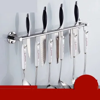 Free punching 304 stainless steel knife holder kitchen rack kitchen supplies hook kitchen storage shelf wall hanging
Free punching 304 stainless steel knife holder kitchen rack kitchen supplies hook kitchen storage shelf wall hanging