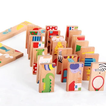 Baby Toys Children Animal Domino 28Pcs Building Blocks Wooden Toys Beech Wood Infant Domino Educational Toys Child Birthday Gift
Baby Toys Children Animal Domino 28Pcs Building Blocks Wooden Toys Beech Wood Infant Domino Educational Toys Child Birthday Gift