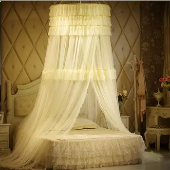 Suspended ceiling Luxury Romantic Hung dome mosquito net canopy netting lace round mosquito net curtain for bedding
Suspended ceiling Luxury Romantic Hung dome mosquito net canopy netting lace round mosquito net curtain for bedding