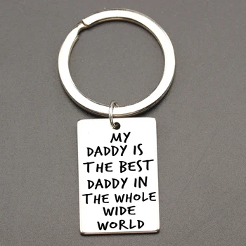 Father's Day Keyring Best Gift For The greatest hero My Dad Is The Whole Wide World Keyfob Keychain Alloy Keydangle
Father's Day Keyring Best Gift For The greatest hero My Dad Is The Whole Wide World Keyfob Keychain Alloy Keydangle