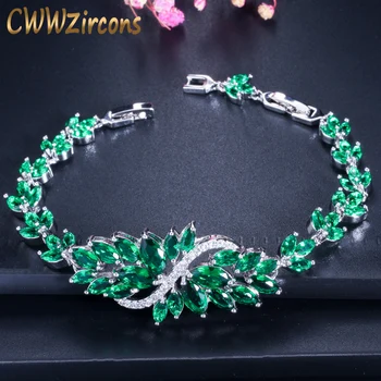 CWWZircons 6 Colors Choice Luxury Women Party Evening Jewelry Big Green Crystal Bridal Wedding Bracelet Bangle for Women CB194
CWWZircons 6 Colors Choice Luxury Women Party Evening Jewelry Big Green Crystal Bridal Wedding Bracelet Bangle for Women CB194