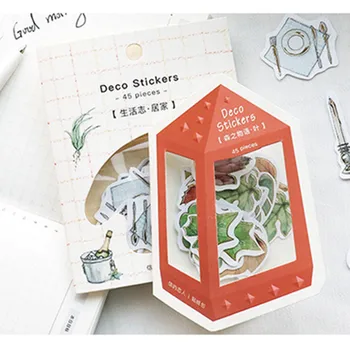 45 pcs/pack Card lover forest & life mini paper diary sticker Scrapbooking Decoration label Wholesale
45 pcs/pack Card lover forest & life mini paper diary sticker Scrapbooking Decoration label Wholesale