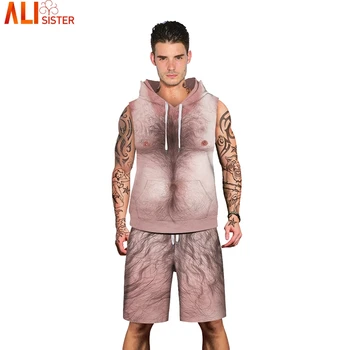 Alisister Funny Chest Hair Muscle Hooded Tank Top Beach Shorts Summer 2 Pieces Set Men Casual 3d Print Suits Plus Size Clothing
Alisister Funny Chest Hair Muscle Hooded Tank Top Beach Shorts Summer 2 Pieces Set Men Casual 3d Print Suits Plus Size Clothing