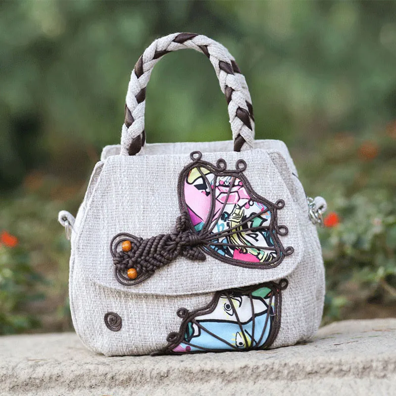 Fashion National Women Linen Flap Handbag Embroidery Women Bag Casual Protable Female Knitting Goldfish Pattern Shoulder Bag SAC
Fashion National Women Linen Flap Handbag Embroidery Women Bag Casual Protable Female Knitting Goldfish Pattern Shoulder Bag SAC