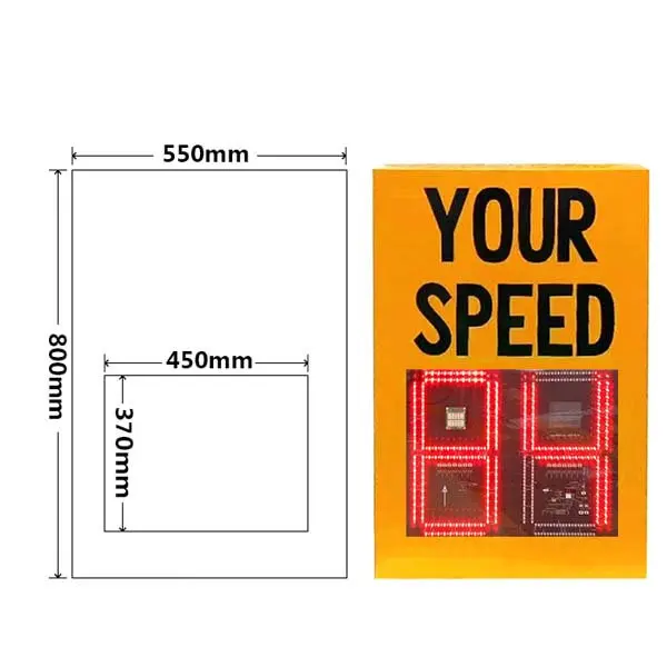 Customized Solar Powered Radar Speed Screen 2 Digits Display Speed Feedback 80*55cm Road Speed Detector
Customized Solar Powered Radar Speed Screen 2 Digits Display Speed Feedback 80*55cm Road Speed Detector