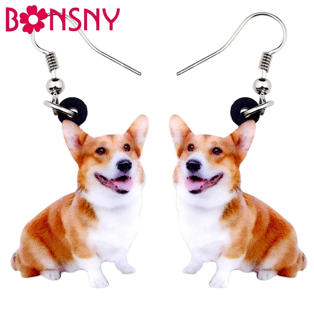 Bonsny Acrylic Smile Welsh Corgi Pembroke Dog Earrings Big Long Dangle Drop Fashion Jewelry For Women Girls Ladies Kids Animal
Bonsny Acrylic Smile Welsh Corgi Pembroke Dog Earrings Big Long Dangle Drop Fashion Jewelry For Women Girls Ladies Kids Animal