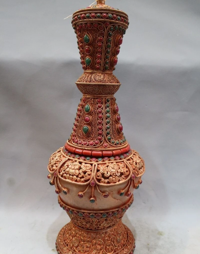 20" Natural Crystal Original Handwork Carving Ruby beryl Gem Jar Tank Crock Pot
20" Natural Crystal Original Handwork Carving Ruby beryl Gem Jar Tank Crock Pot