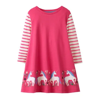 Jumping meters Baby Girl Unicorn New Dress with Animal Applique Long Sleeve Princess Dress Children Costume Kids Party Dresses
Jumping meters Baby Girl Unicorn New Dress with Animal Applique Long Sleeve Princess Dress Children Costume Kids Party Dresses