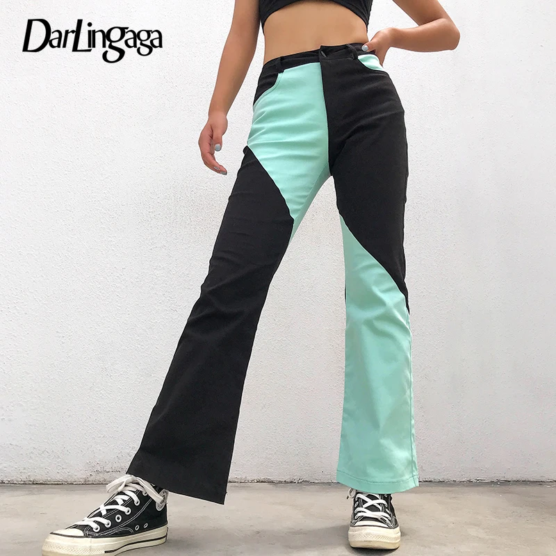 Darlingaga Streetwear High Waist Flare Pants Women Patchwork Panelled Trousers Pockets Fashion Bell Bottom Pants Harajuku Bottom
Darlingaga Streetwear High Waist Flare Pants Women Patchwork Panelled Trousers Pockets Fashion Bell Bottom Pants Harajuku Bottom