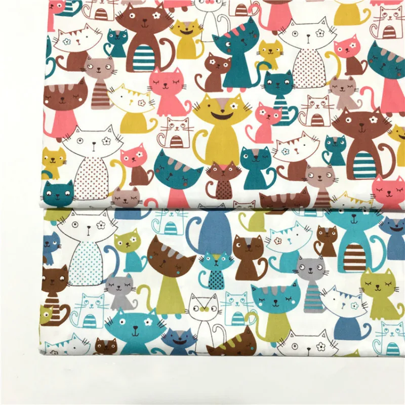 Printed colorful cats Twill Cotton Fabric By Half Meter for Patchwork Quilting Baby Bedding Sewing Cloth Material
Printed colorful cats Twill Cotton Fabric By Half Meter for Patchwork Quilting Baby Bedding Sewing Cloth Material
