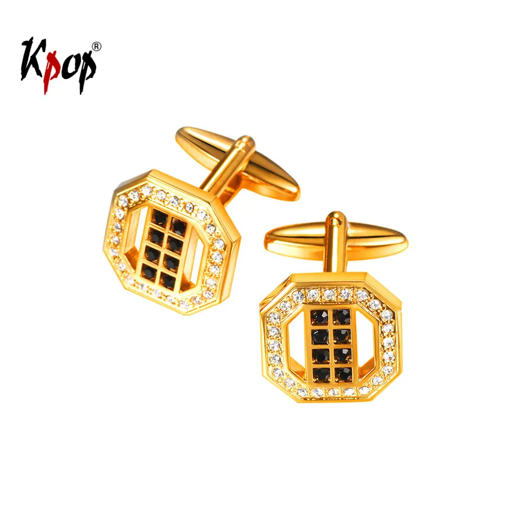 Kpop Cufflink for Men Fashion Jewelry Gold Color Austrian Rhinestone Wedding Party Business Suit Cufflinks for Men C3068
Kpop Cufflink for Men Fashion Jewelry Gold Color Austrian Rhinestone Wedding Party Business Suit Cufflinks for Men C3068