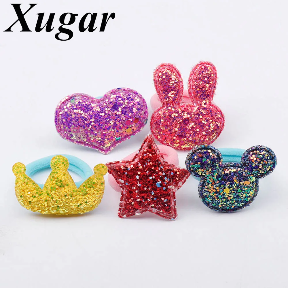 Xugar 5Pcs/lot Hair Accessories Hair Bands for Girls Rabbit Ears Crown Stars Heart Glitter Scrunchie Nylon Baby Kids Hair Rope
Xugar 5Pcs/lot Hair Accessories Hair Bands for Girls Rabbit Ears Crown Stars Heart Glitter Scrunchie Nylon Baby Kids Hair Rope
