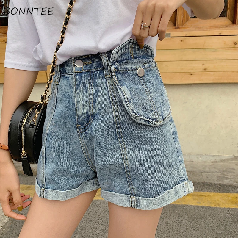 Shorts Women Students Denim Short Female Summer 2019 Retro Womens Pockets Zipper Loose High Quality Breathable All-match Ulzzang
Shorts Women Students Denim Short Female Summer 2019 Retro Womens Pockets Zipper Loose High Quality Breathable All-match Ulzzang