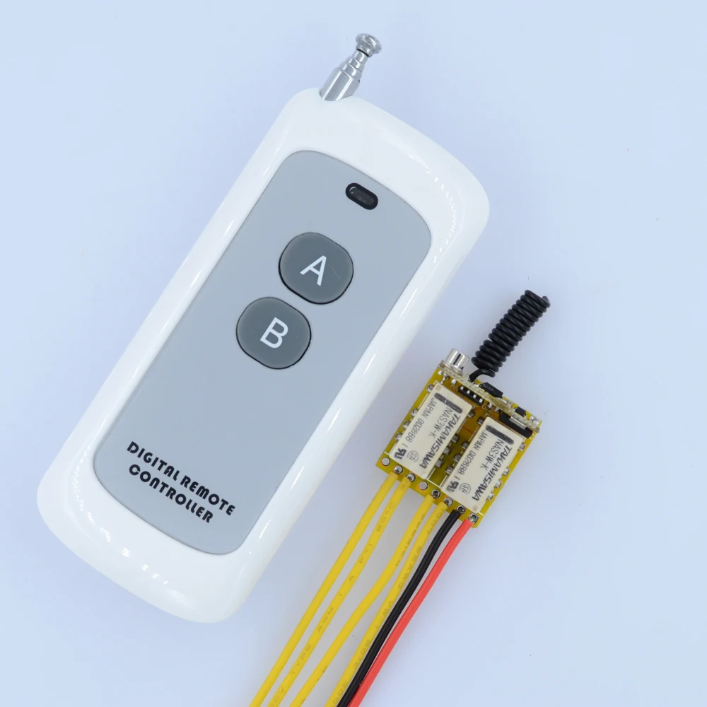 DC 4.5V 5V 6V 7.4V 9V 12V 2 Gang Channel Mini Relay Remote Switch LED Signal Line Remote Contact Switch Output Switching Value
DC 4.5V 5V 6V 7.4V 9V 12V 2 Gang Channel Mini Relay Remote Switch LED Signal Line Remote Contact Switch Output Switching Value