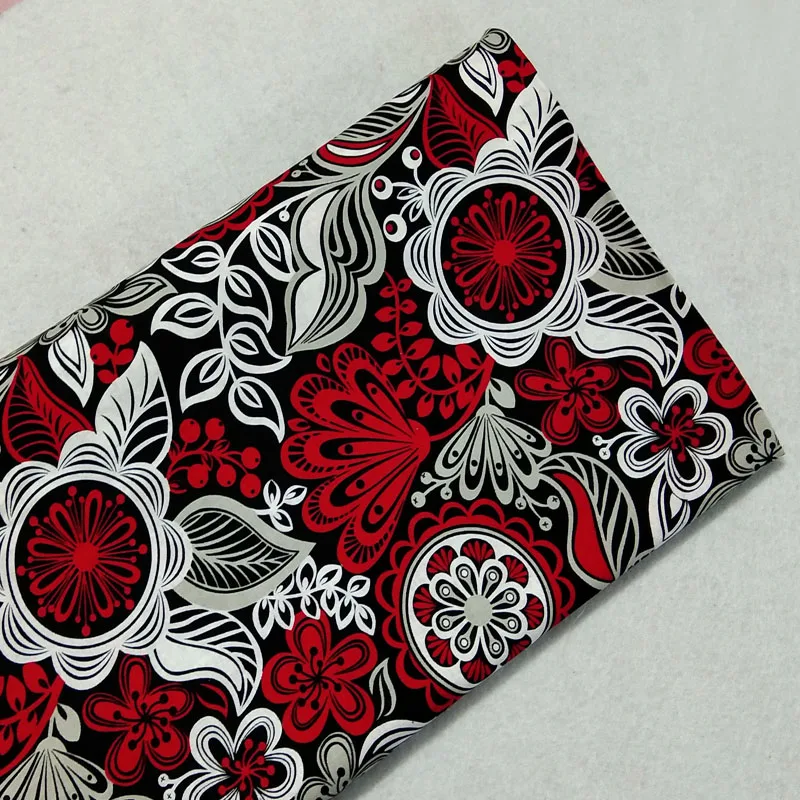 Graceful Africa Red Flowers Printed Cotton Fabric 50x105cm African Fabric Patchwork Textile Baby Cloth Dress Party Home Decorati
Graceful Africa Red Flowers Printed Cotton Fabric 50x105cm African Fabric Patchwork Textile Baby Cloth Dress Party Home Decorati
