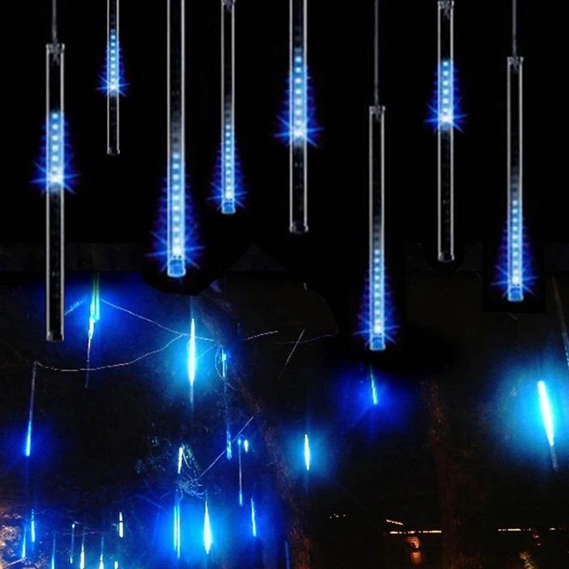 Multi-color 30cm 8 Tube Meteor Shower Rain Tubes Snowfall 100V-240V LED Christmas Lights Wedding Party Garden Xmas String Light
Multi-color 30cm 8 Tube Meteor Shower Rain Tubes Snowfall 100V-240V LED Christmas Lights Wedding Party Garden Xmas String Light