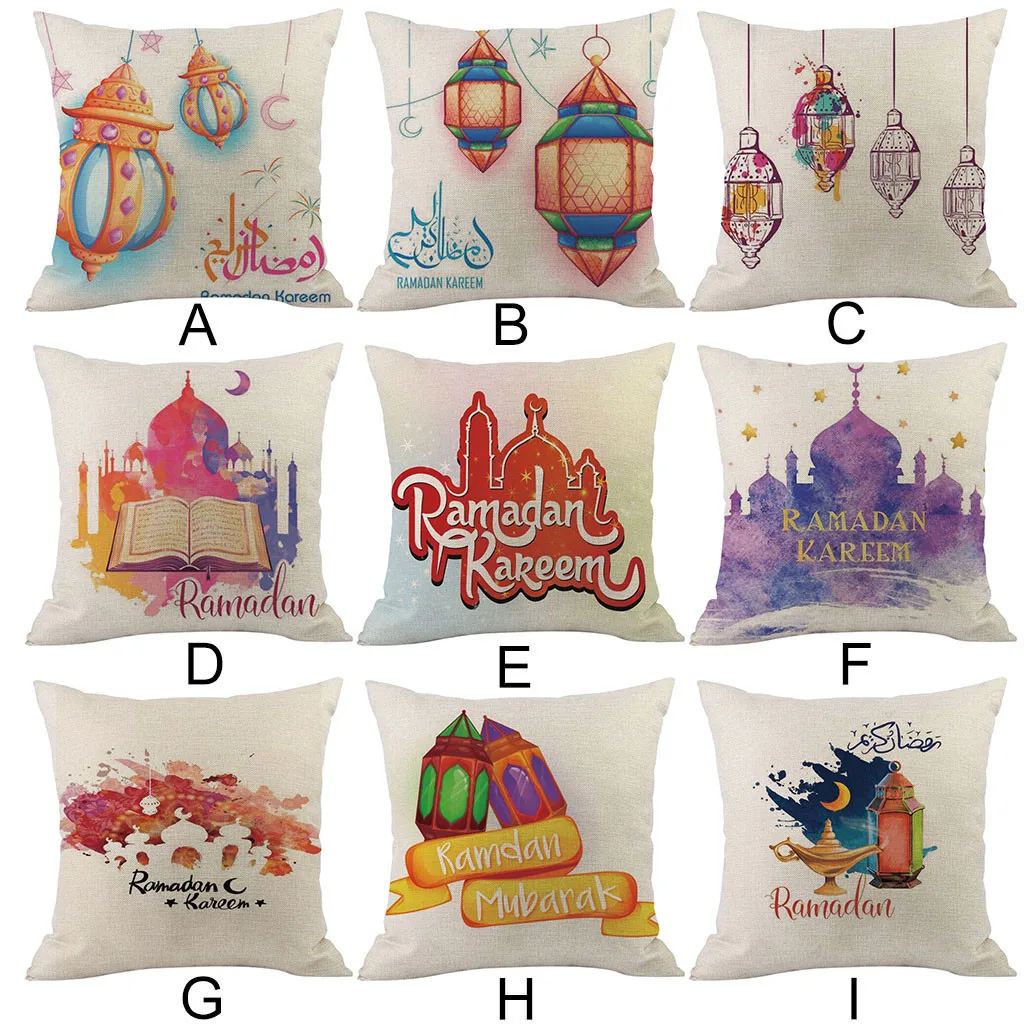 2019 Cushion Cover Ramadan Festival Linen Pillowcases Comfortable Sofa Home Decor Pillow Cover Cojines Pillow Case Funda Cojin
2019 Cushion Cover Ramadan Festival Linen Pillowcases Comfortable Sofa Home Decor Pillow Cover Cojines Pillow Case Funda Cojin