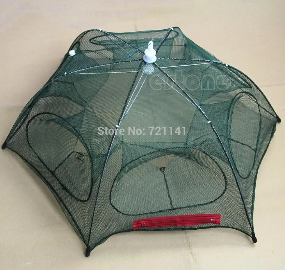 Hot New Portable Folded Fishing Fish Trap Net Mesh Baits Cast Shrimp Minnow Crab Y51D
Hot New Portable Folded Fishing Fish Trap Net Mesh Baits Cast Shrimp Minnow Crab Y51D