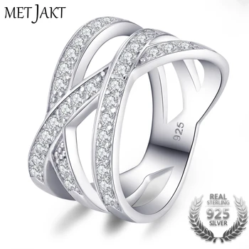 MetJakt Claw Set Sparkling AAA Cubic Zirconia Engagement Rings for Women 925 Sterling Silver Luxury Brand Fine Jewelry
MetJakt Claw Set Sparkling AAA Cubic Zirconia Engagement Rings for Women 925 Sterling Silver Luxury Brand Fine Jewelry