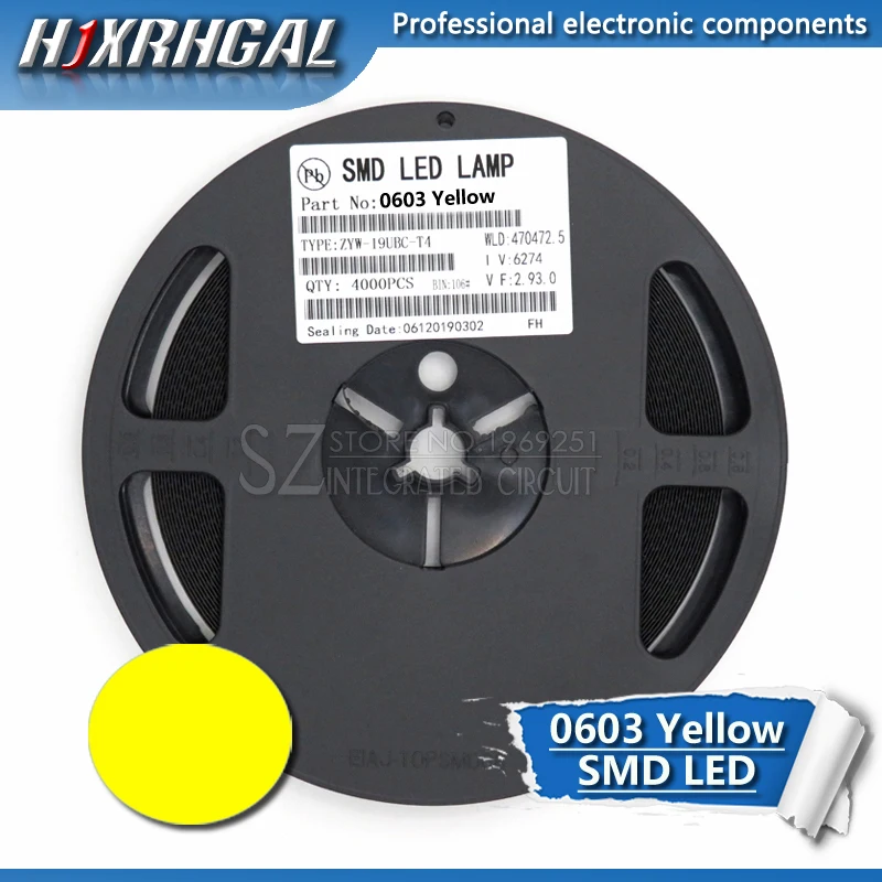 1 катушка 4000 шт желтый 0603 SMD светодиодные диоды новые и оригинальные hjxrhgal
1 катушка 4000 шт желтый 0603 SMD светодиодные диоды новые и оригинальные hjxrhgal