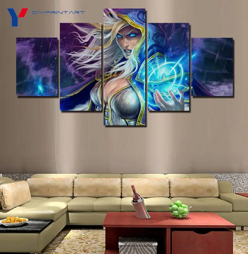 Hearthstone Human Master 5 Panel Canvas Print Painting House Decoration Living Room Decoration A0147
Hearthstone Human Master 5 Panel Canvas Print Painting House Decoration Living Room Decoration A0147