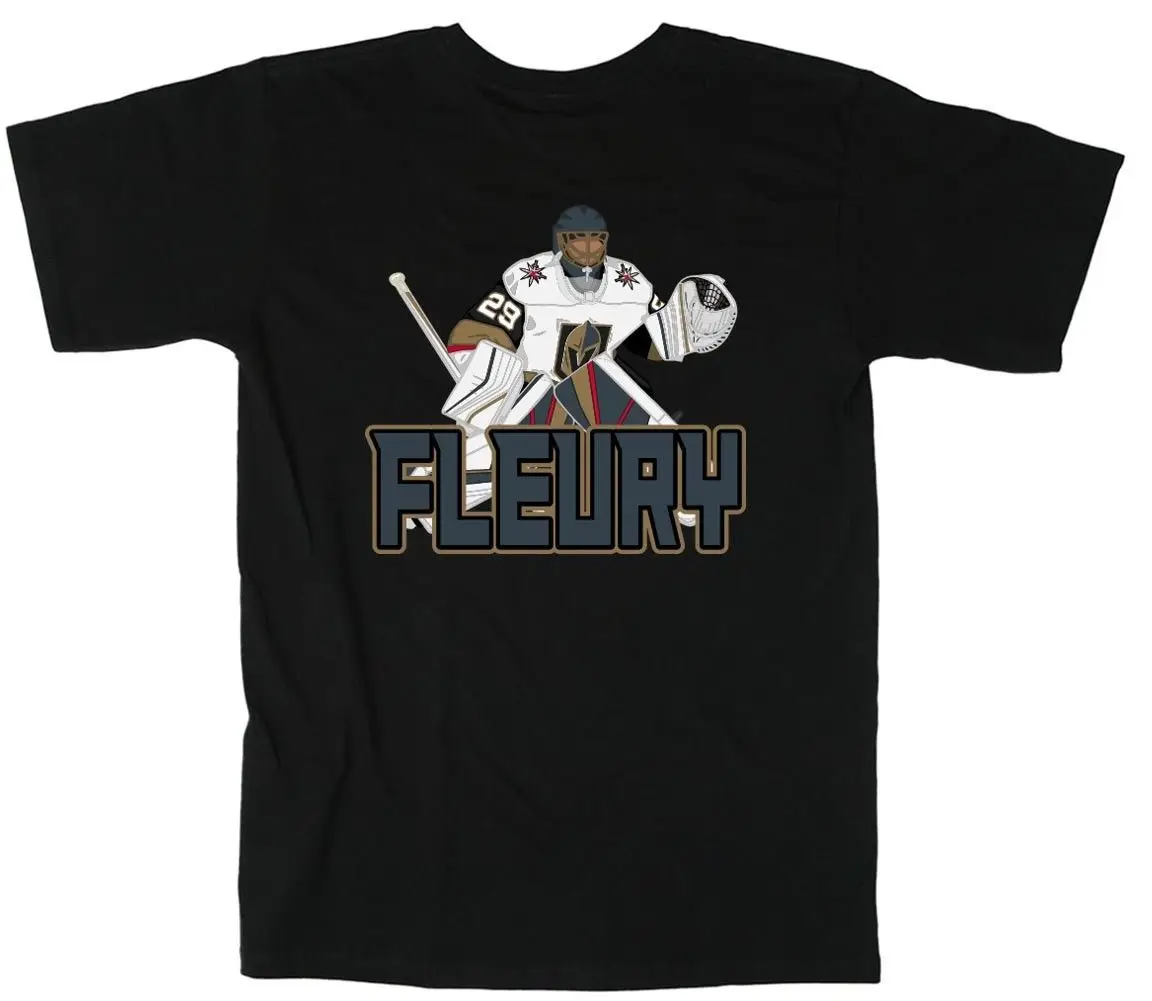 

Marc Andre Fleury Las Vegas Golden Knights "FLEURY" T-Shirt Novelty Short Sleeve T shirts New fashion Tee shirt