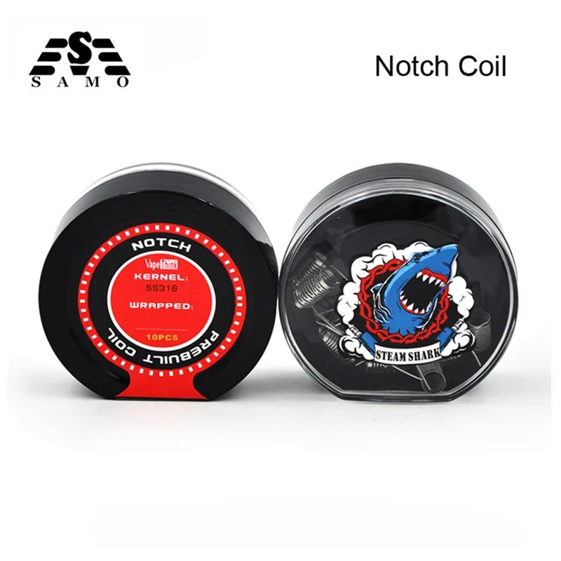 10/PCS Original SteamShark Notch coil 0.25ohm Pre-build SS316 Heating Wire Electronic Cigarette DIY For RDA/RTA atomizer Tanks
10/PCS Original SteamShark Notch coil 0.25ohm Pre-build SS316 Heating Wire Electronic Cigarette DIY For RDA/RTA atomizer Tanks