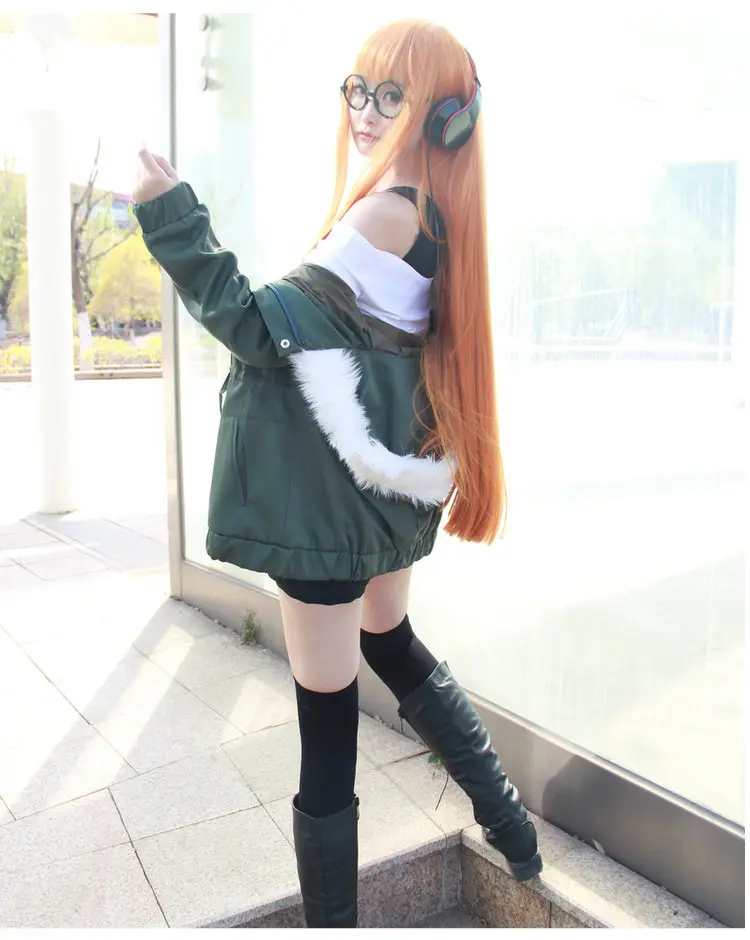 Cosplay&ware Futaba Sakura Cosplay Game Persona 5 Costume Navi Cotume Women With Socks Glasses 13 Cosplay&ware Futaba Sakura Cosplay Game Persona 5 Costume Navi Cotume Women With Socks Glasses -Zentai shop online