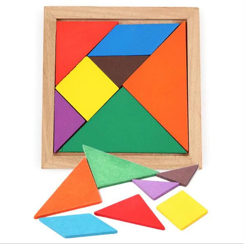 7 Pieces Colorful Wooden Tangram Jigsaw Puzzles Enfant IQ Game DIY Intelligent Educational Toys for Kids
7 Pieces Colorful Wooden Tangram Jigsaw Puzzles Enfant IQ Game DIY Intelligent Educational Toys for Kids