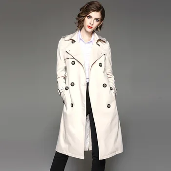 American New 2017 Autumn Women's Fashion Double Breasted Turn Down Collar Wide Waisted Trench Coats Ladies Embroidery Outwear
American New 2017 Autumn Women's Fashion Double Breasted Turn Down Collar Wide Waisted Trench Coats Ladies Embroidery Outwear