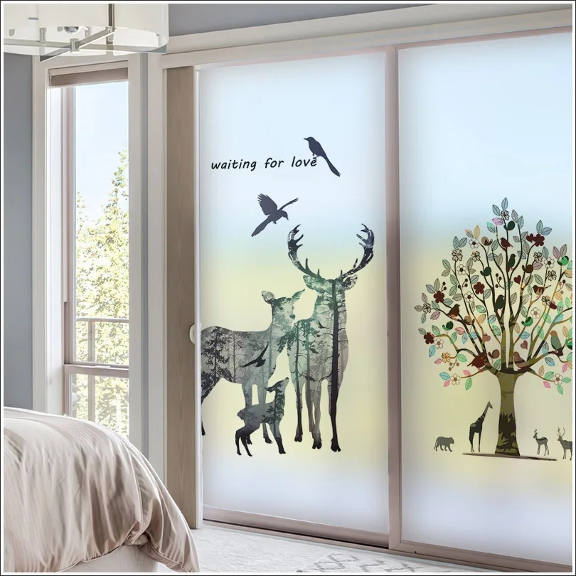 Customized non-adhesive electrostatic glass film bathroom matte film window balcony shop sticker deer decorative film
Customized non-adhesive electrostatic glass film bathroom matte film window balcony shop sticker deer decorative film