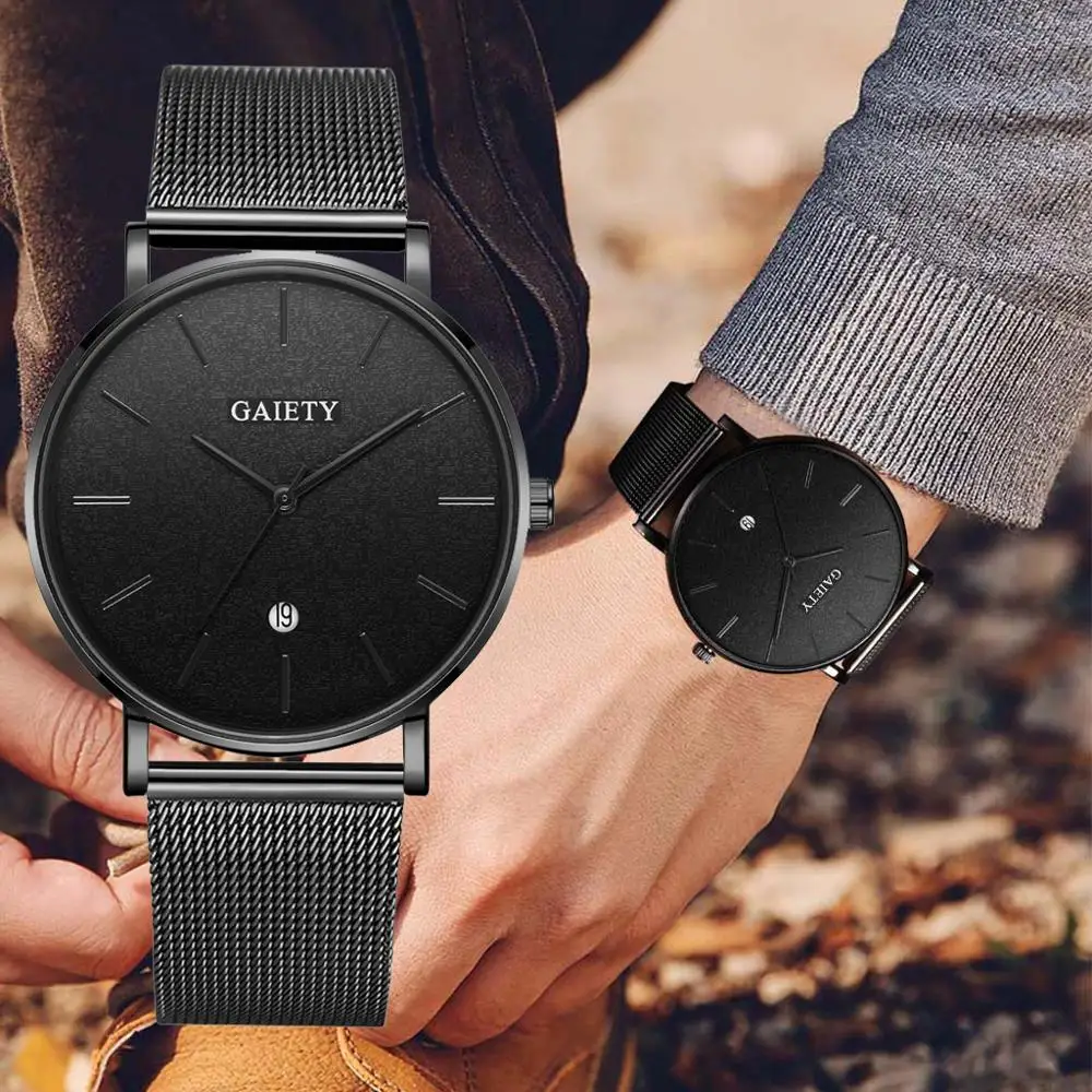 Fashion Watch Men 2019 Mens Watches Top Brand Luxury Ultra Thin Quartz Man Wristwatch Casual Mesh Steel Calendar Male Clock xfcs
Fashion Watch Men 2019 Mens Watches Top Brand Luxury Ultra Thin Quartz Man Wristwatch Casual Mesh Steel Calendar Male Clock xfcs