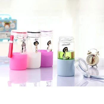 Factory direct sale high boron Silicon exquisite transparent glass glass water bottle with printed logo Mixable color
Factory direct sale high boron Silicon exquisite transparent glass glass water bottle with printed logo Mixable color