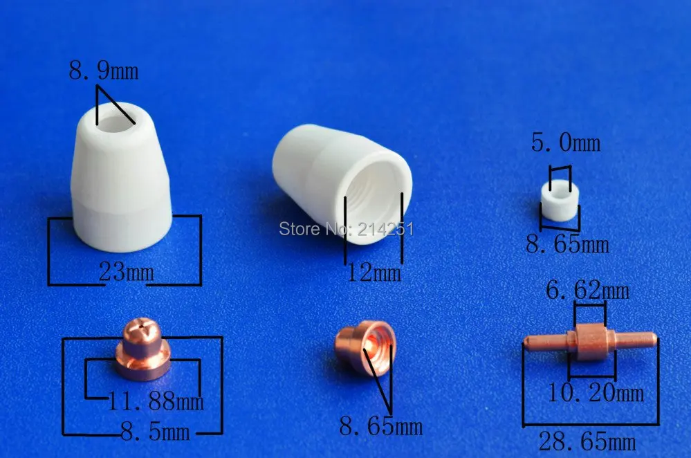 60pcs Lg-40 Pt-31 Air Plasma Cutter Cutting Consumables - Cut30/40/50d Ct-312/416/520
60pcs Lg-40 Pt-31 Air Plasma Cutter Cutting Consumables - Cut30/40/50d Ct-312/416/520