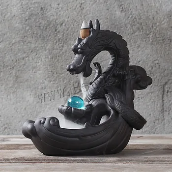 Ceramic Dragon Backflow Incense Burner Traditional Animal Smoke Waterfall Incense Stick Holder Crystal Ball Censer Home Decor
Ceramic Dragon Backflow Incense Burner Traditional Animal Smoke Waterfall Incense Stick Holder Crystal Ball Censer Home Decor
